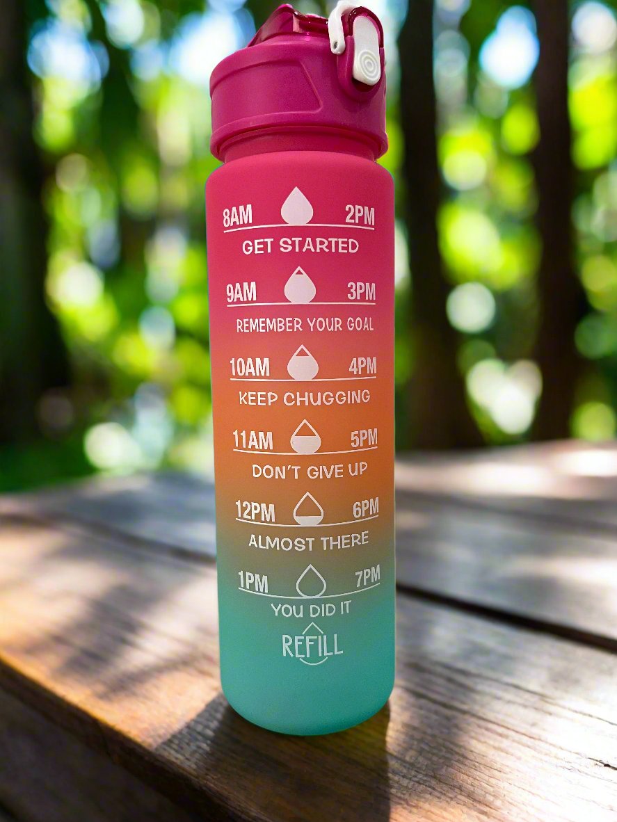 Three tone water bottle
