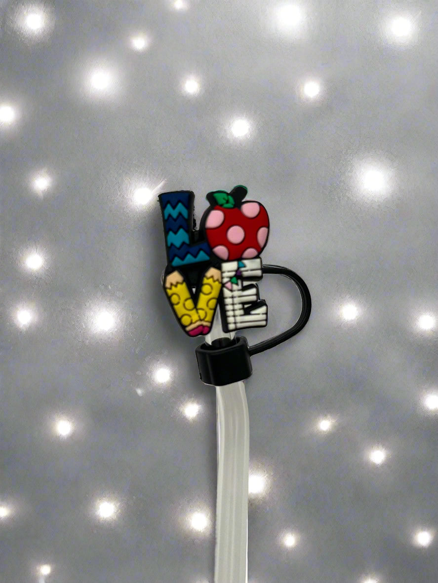 LOVE Straw Topper