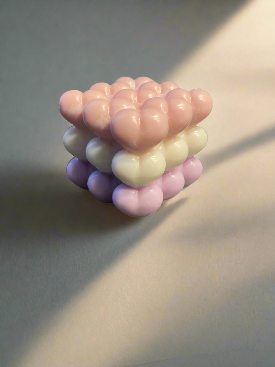 3 Layered Heart Candle