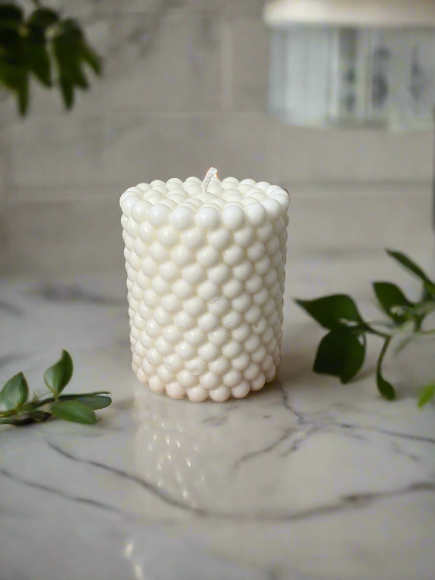 Soft White Pearl Candle