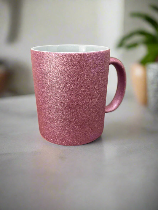 Pink Glitter Mug