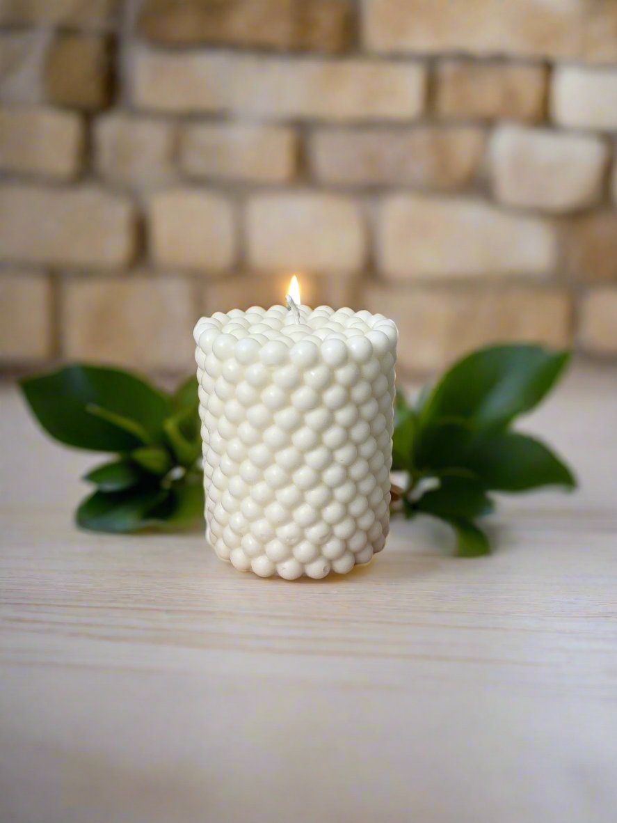 Soft white Pearl Candle