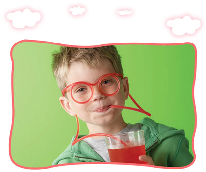 Clear Funny Straw Glasses